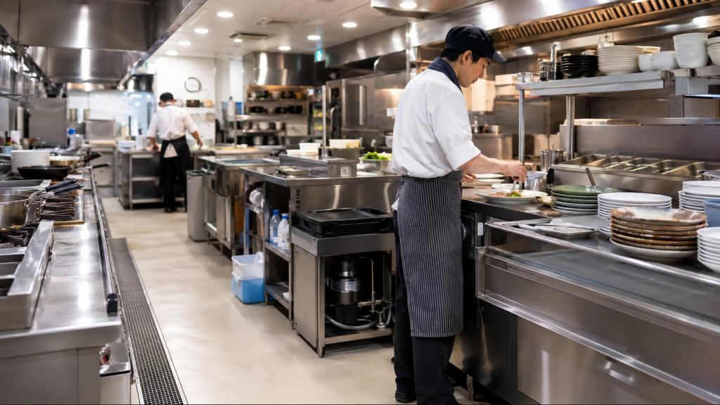 洋食ファミリーレストランへの業務用ディスポーザー導入事例